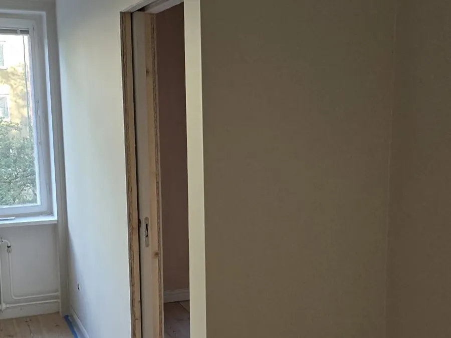 Renovering pågår i hallen